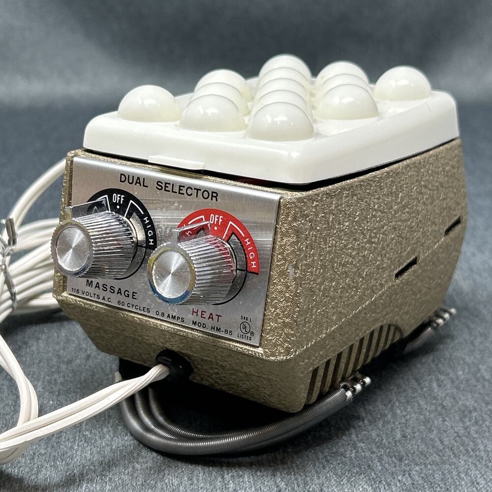 Vintage Pollenex Twin Action Heavy Duty Deep Heat Massager Handheld